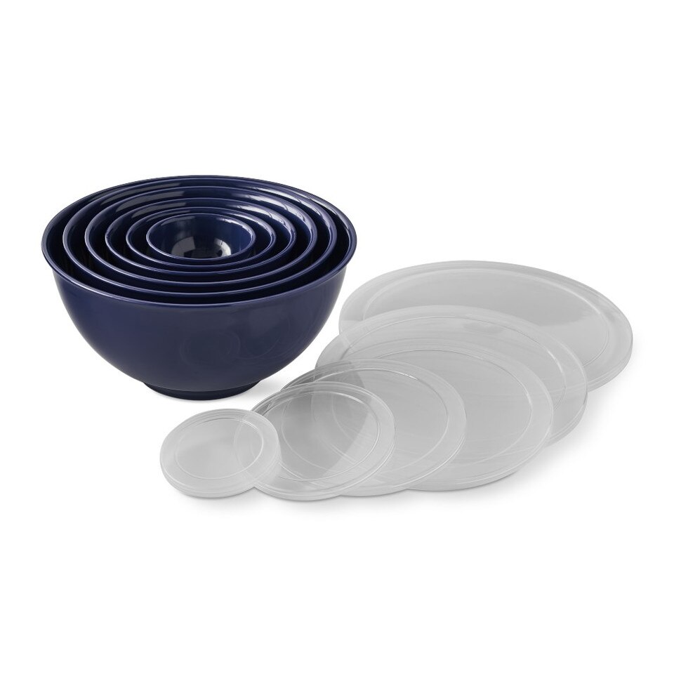 Melamine Mixing Bowls with Lid, Set of 6, Navy Williams Sonoma Australia